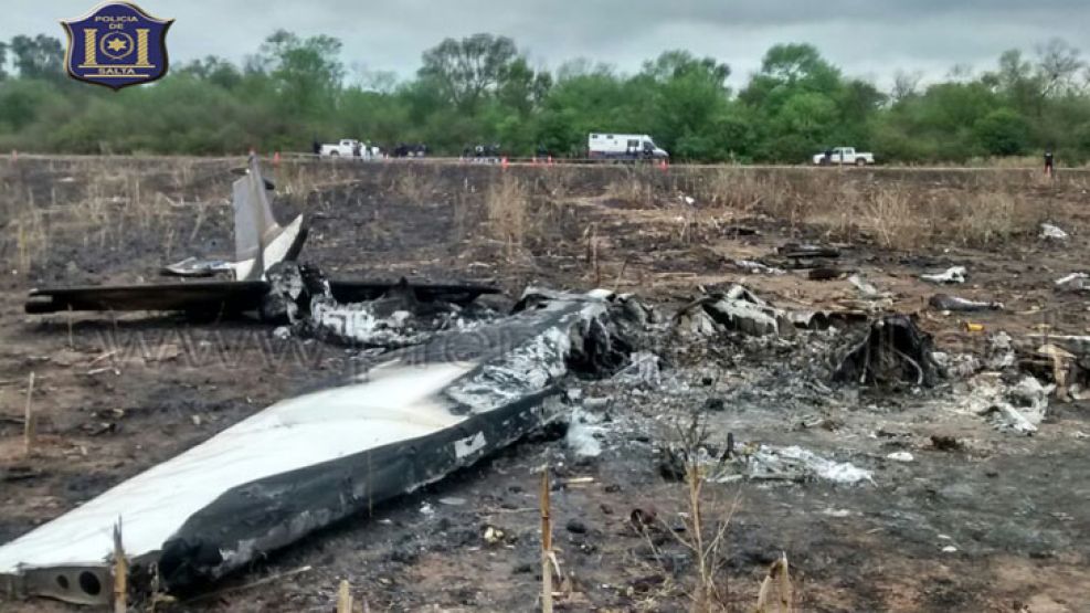 La aeronave cayó dentro de la finca San Severo, próxima al paraje 25 de Junio.