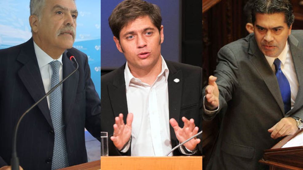 Julio De Vido, Axel Kicillof y Jorge Capitanich