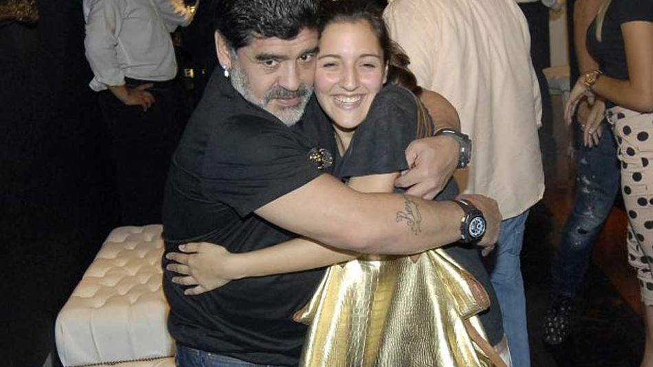 Diego Maradona con Jana