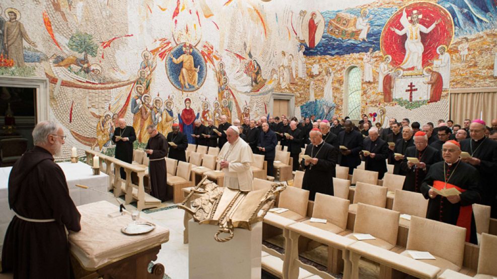 Conclave. El papa Francisco se reunió en el Vaticano con la Comisión Teológica Internacional.