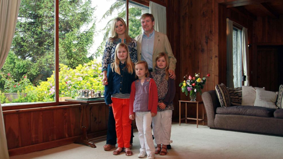 Patagonia. La familia real holandesa en Villa La Angostura, en la Navidad de 2012, la última que pasaron juntos en Argentina.