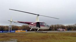 El helicóptero de Barreiro que se estrelló el domingo.