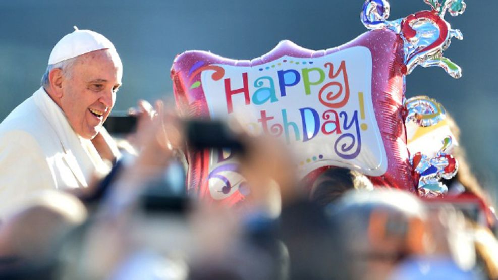 VATICAN-POPE-AUDIENCE-BIRTHDAY