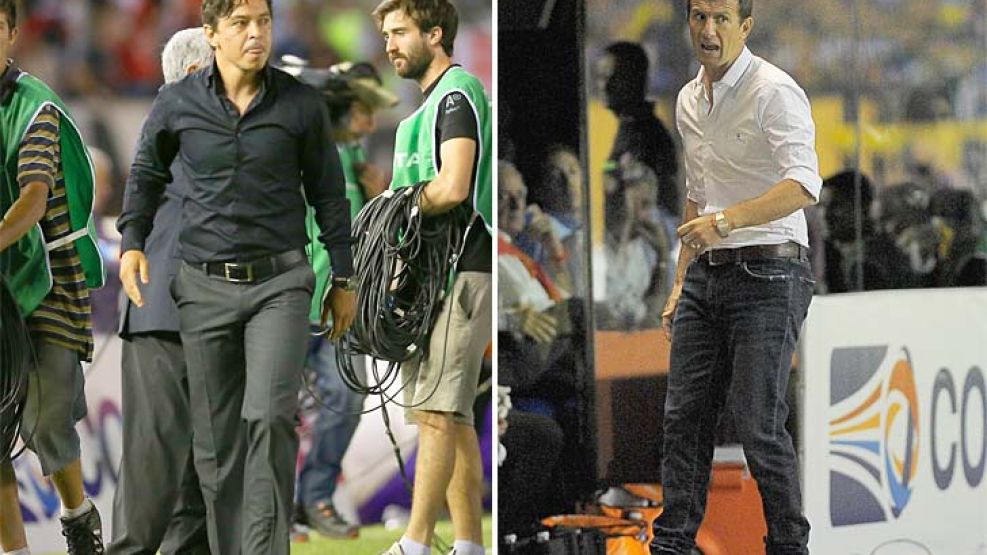 Dos pibes. Gallardo y Arruabarrena son los técnicos más jóvenes entre todos los de Primera.