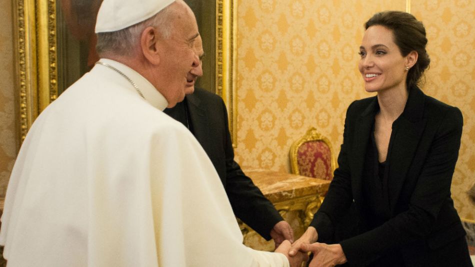 Angelina Jolie-Papa Francisco
