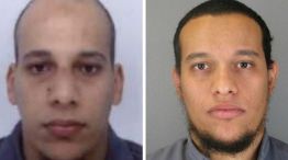 La policía difundió las fotos de los dos hermanos sospechosos, Cherif y Said Kuachi, de 32 y 34 años. 