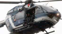 Los helicópteros de la gendarmería francesa participaron del operativo.