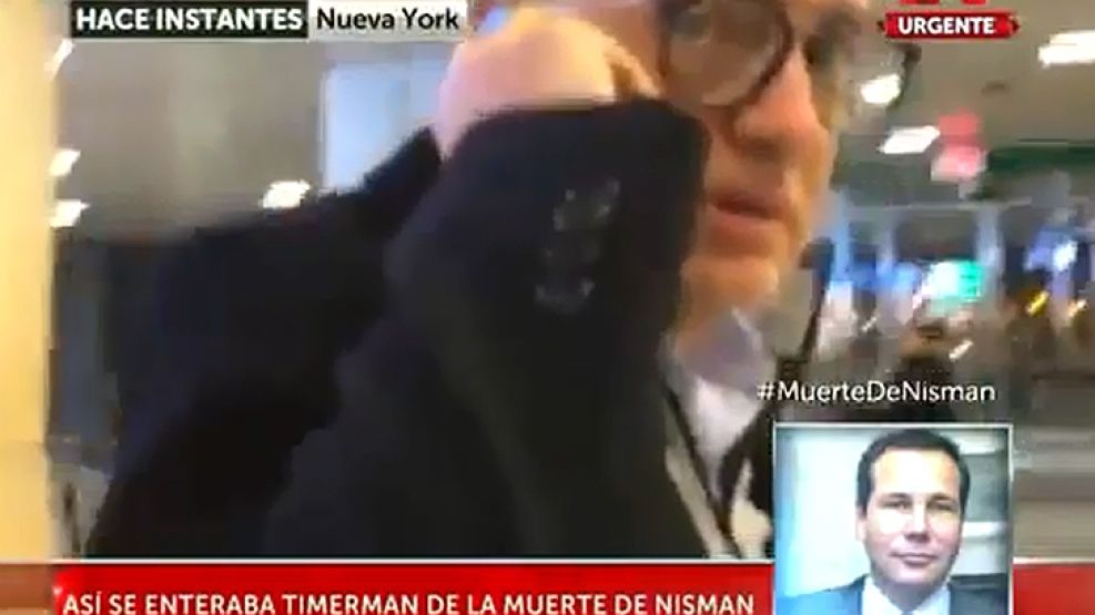 Timerman luego de aterrizar esta mañana en Nueva York para asistir a la reunión del Consejo de Seguridad de las Naciones Unidas. 