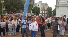La leyenda “Yo soy Nisman” fue una de las más visibles entre los carteles.