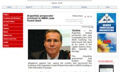 Un diario iraní publicó sobre la muerte de Nisman