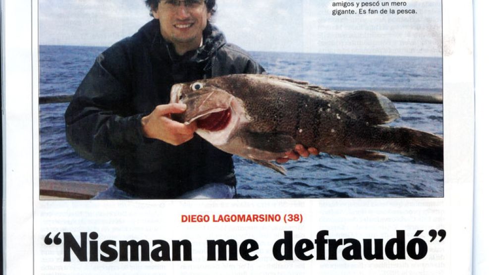 Diego Lagomarsino dio breves declaraciones a la revista Noticias: "Tuve la mala leche de tener ese laburo".