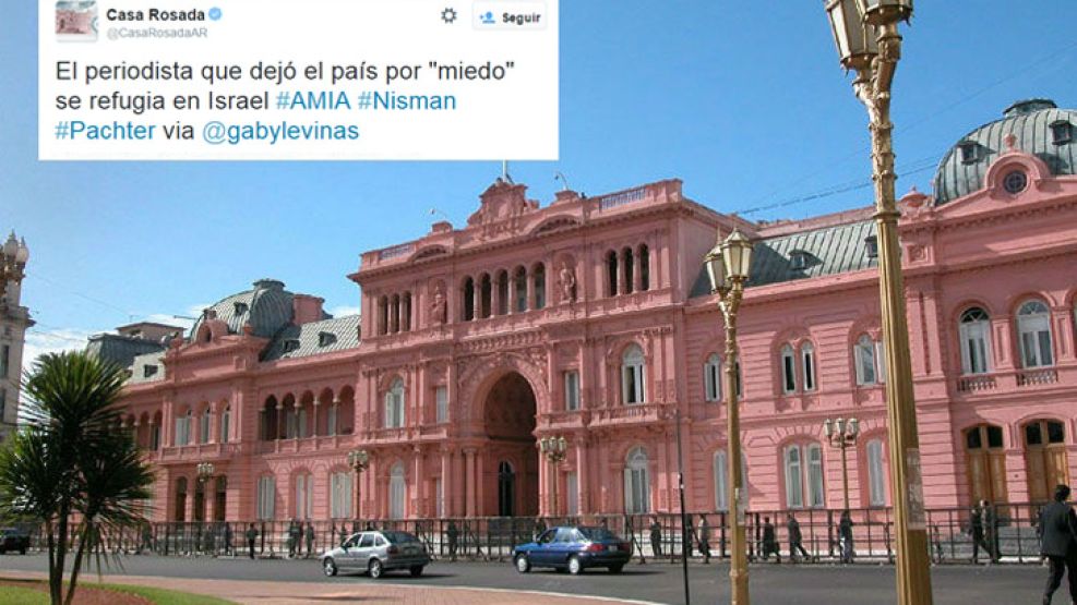 En Twitter, la Casa Rosada habla de "miedo".