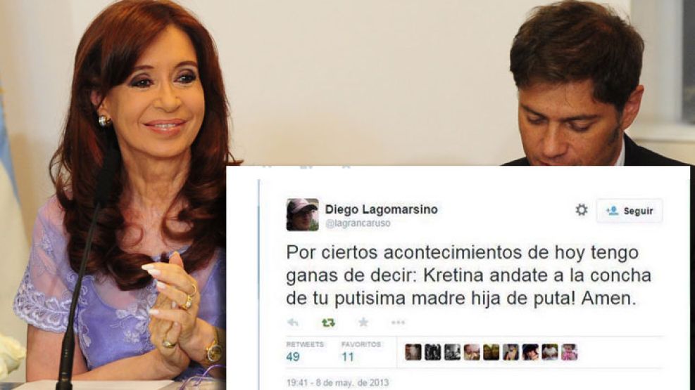 “Lo único bueno que decía era Amén”, señaló CFK sobre un viejo tuit de Lagomarsino.