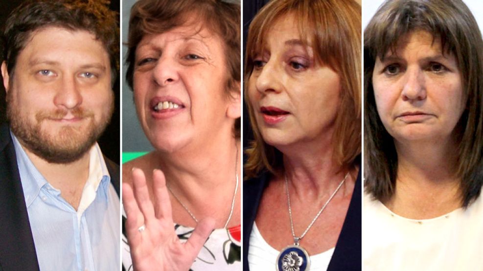 Nicolás Wiñazki, Viviana Fein, Gils Garbó y Patricia Bullrich