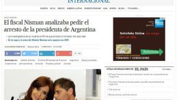 Caso Nisman. Repercusiones internacional del destrozo de páginas de Clarín de Capitanich.