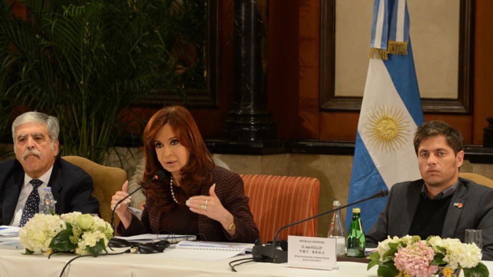 La presidenta Cristina Fernández de Kirchner en su gira por China