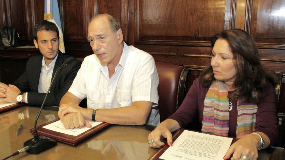 Cristina Caamaño, junto al ex juez de la Corte Suprema, Eugenio Zafaroni