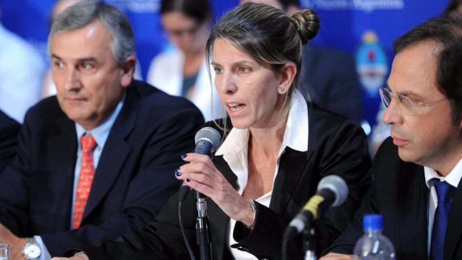 Sandra Arroyo Salgado en el Congreso de la Nación.