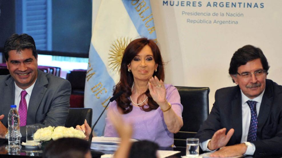 El discurso de la presidenta Cristina Fernández de Kirchner en Casa Rosada.