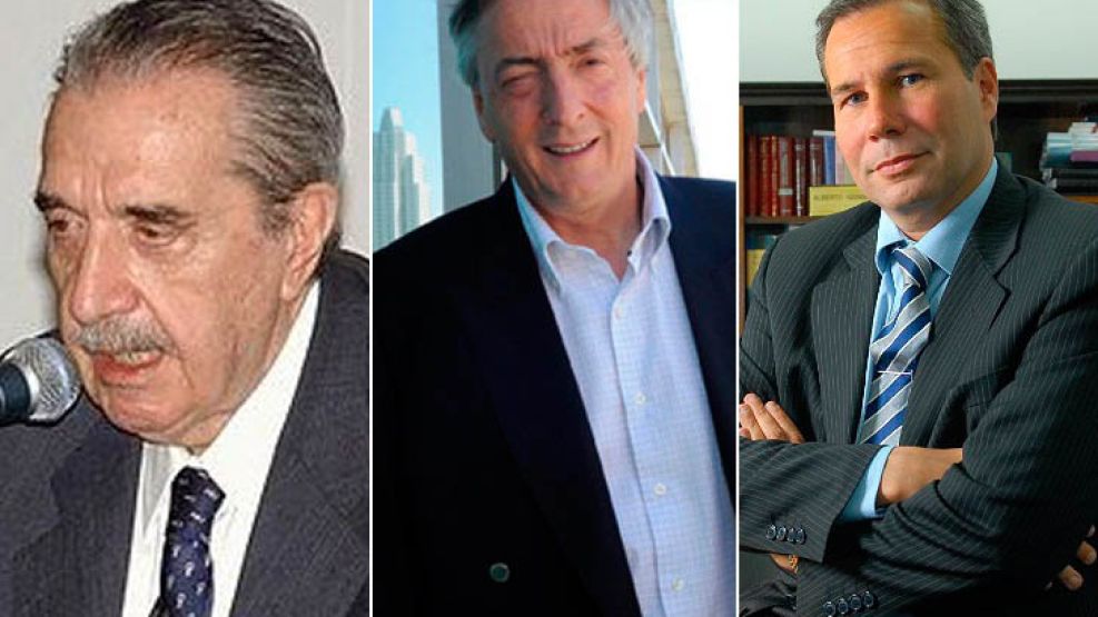 Ex Presidentes Raúl Alfonsín y Néstor Kirchner, y Fiscal Federal Alberto Nisman
