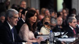 Cristina en el Congreso. Cristina Fernández criticó a la Justicia.