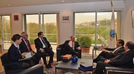 En la mira. El secretario de Seguridad participó ayer de la primera reunión del nuevo comité ejecutivo de Interpol en Lyon, Francia. 
