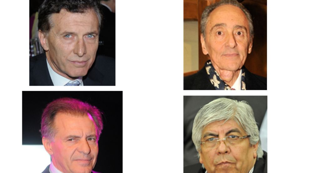 Poder. Cuatro caras: Macri, Magnetto, Cristóbal López, Moyano.