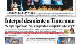 Tapa de Diario Perfil del 15 de marzo de 2015.