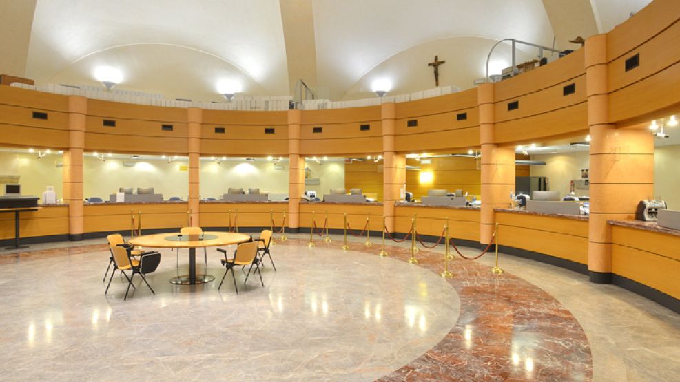INTERIOR. El Instituto para las Obras de la Religión (IOR), más conocido como Banco Vaticano. 