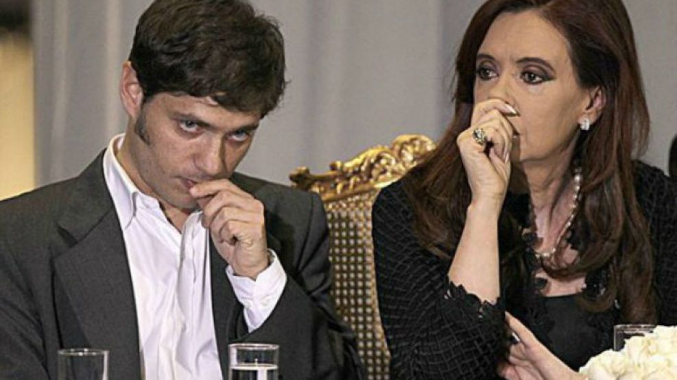 El ministro de Economía, Axel Kicillof y la presidenta Cristina Fernández de Kirchner.