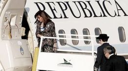 Partida. La jefa de Estado despegó ayer por la tarde de Aeroparque, llegó por la noche a Panamá y regresará hoy a la Argentina.