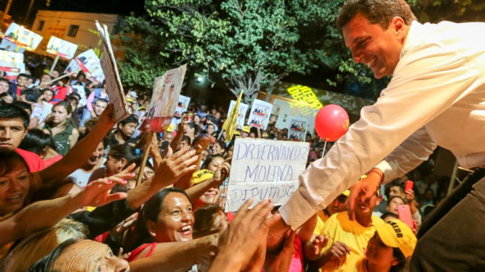 Sergio Massa fue el último de los presidenciables en llegar.