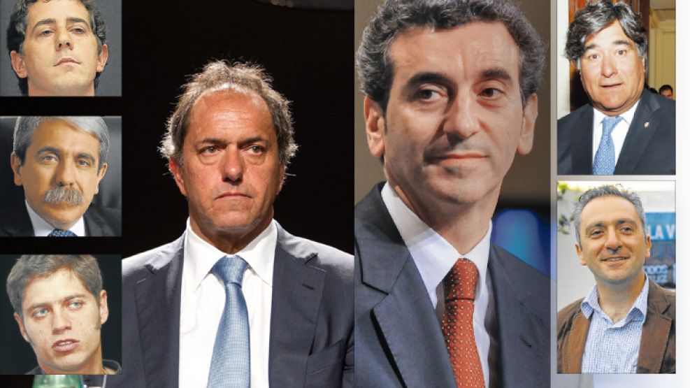Diferencias. De Pedro, Fernández y Kicillof mostraron señales de sintonía con el gobernador. Zannini y el Cuervo Larroque apoyan al ministro del Interior.