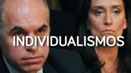 El spot de Nielsen destaca la palabra "individualismos" sobre el rostro de Rodríguez Larreta y Michetti.