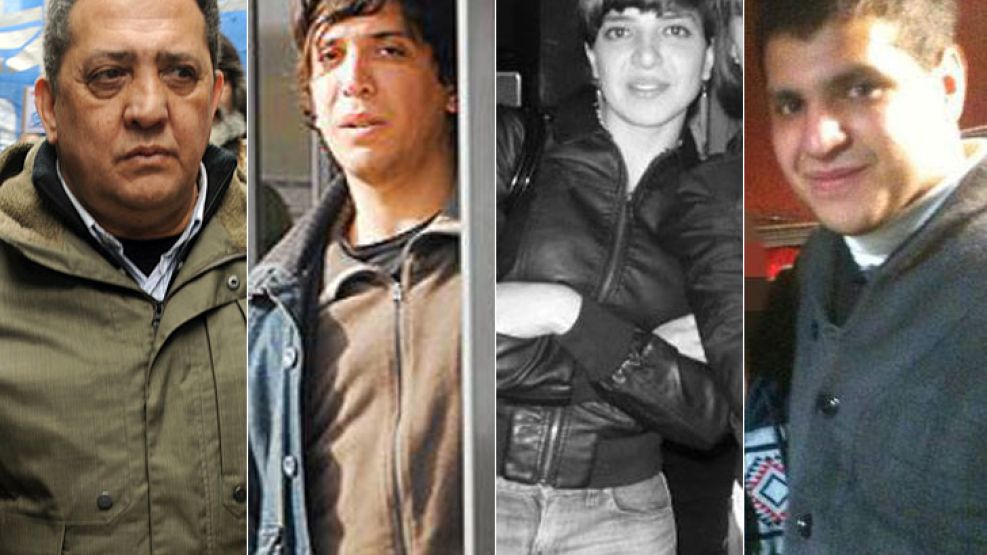 Luis D'Elía y sus tres hijos: Pablo (27), Aimé Belén (24) y Luis Ignacio (19), el más chico. 