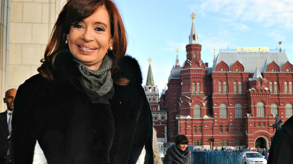 Cristina Kirchner, en Moscú.