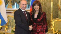 Cristina con Putin en conferencia de prensa