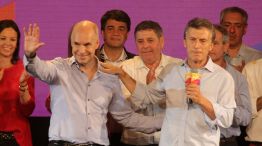Larreta pudo festejar con Mauricio Macri.