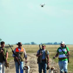caza de perdices con drones