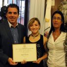 La judoca Ayelén Elizeche recibió de manos de Cristian Ritondo la distinción como Personalidad Destacada del Deporte de la ciudad de Buenos Aires.