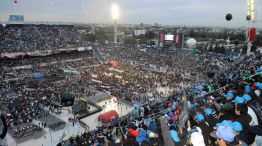 El multitudinario acto de Massa en Vélez.