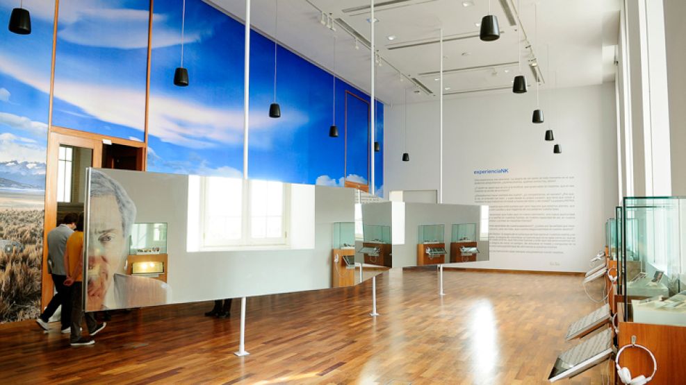 Néstor intimo. La sala Néstor Kirchner tiene un cuadro, un lugar para proyecciones y audios.