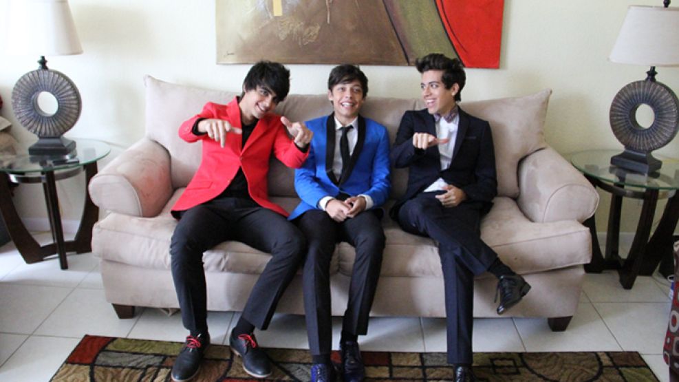Trio. Andrew, Marcelo y Alex viven con su madre argentina. Kevin, padre de los Jonas Brothers, es también mánager de ellos.