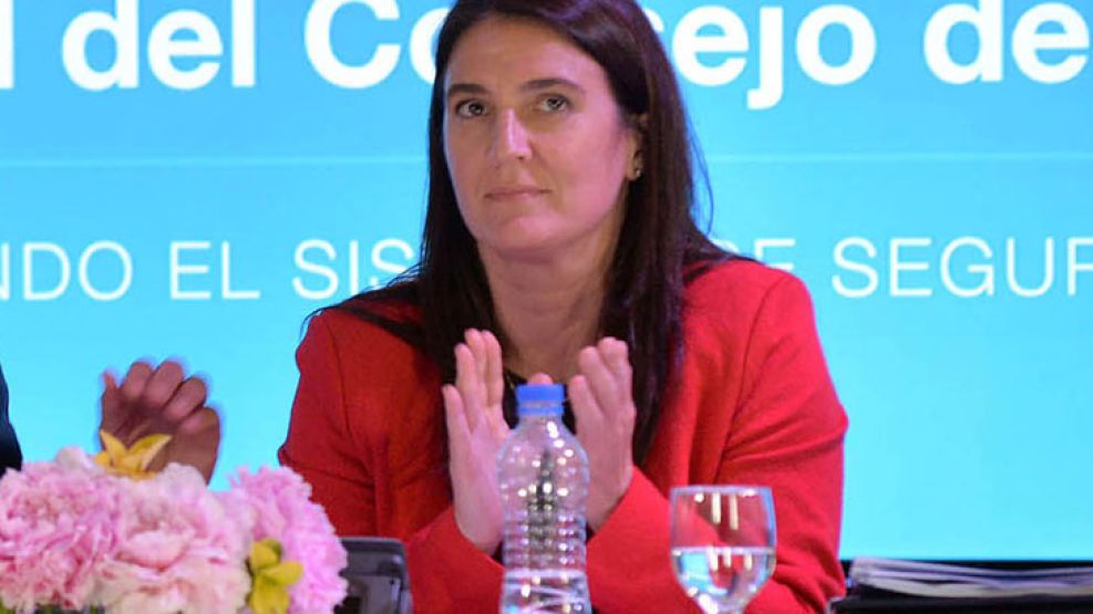 La ministra de Seguridad, María Cecilia Rodríguez.