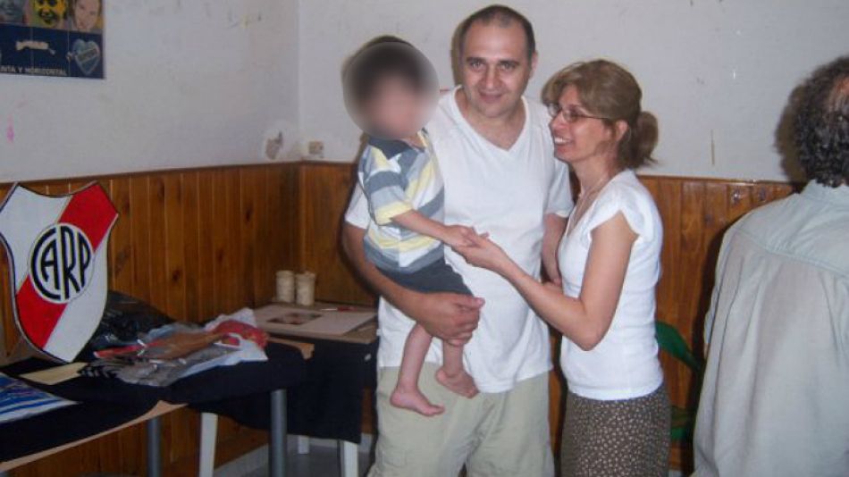Jorge Mangeri, único acusado, en una foto familiar