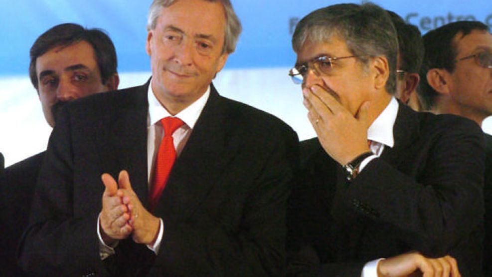 Néstor Kirchner con Julio De Vido.