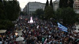 Cerca de 13 mil personas se convocaron hoy en Grecia.