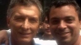 Santiago Dupuy de Lome con Mauricio Macri en una foto que subió a su facebook