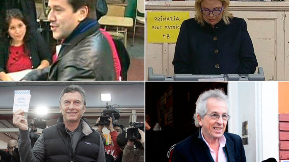 Los principales candidatos de la Ciudad de Buenos Aires, emitieron su voto.