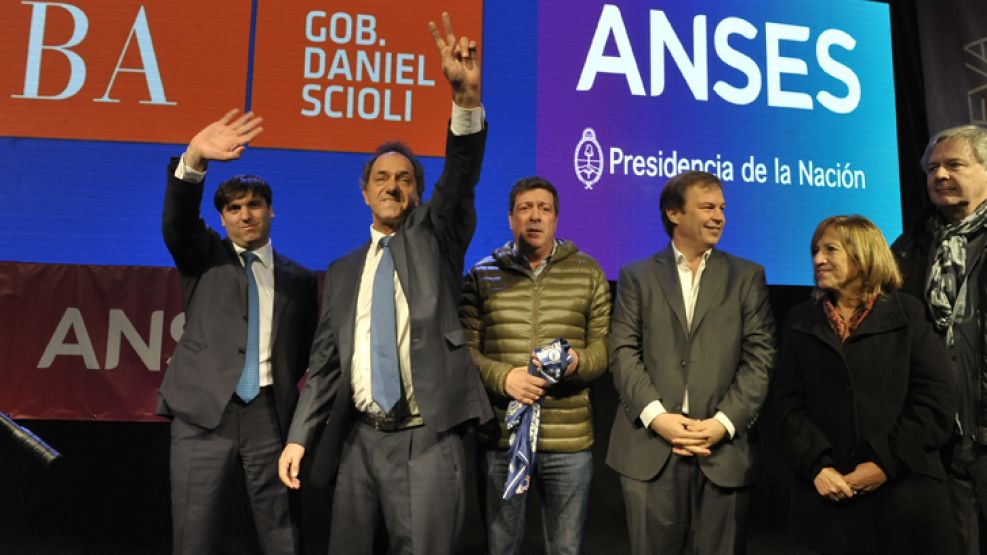 Oficialismo. El Gobierno le dió a Scioli todo su apoyo. 